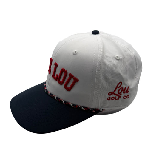 The Lou Rope: Navy and White